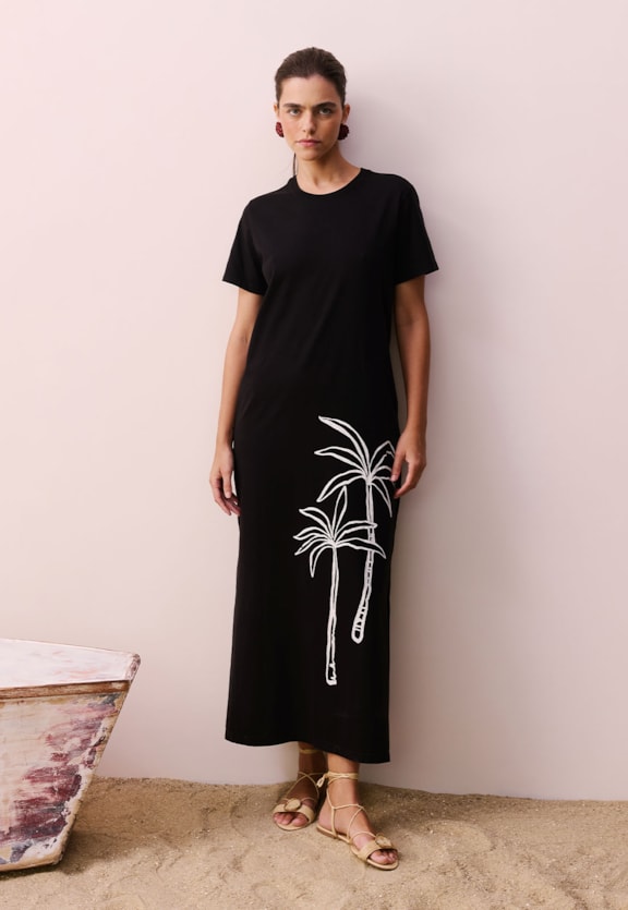 Vestido Longo Silk Vista Frontal