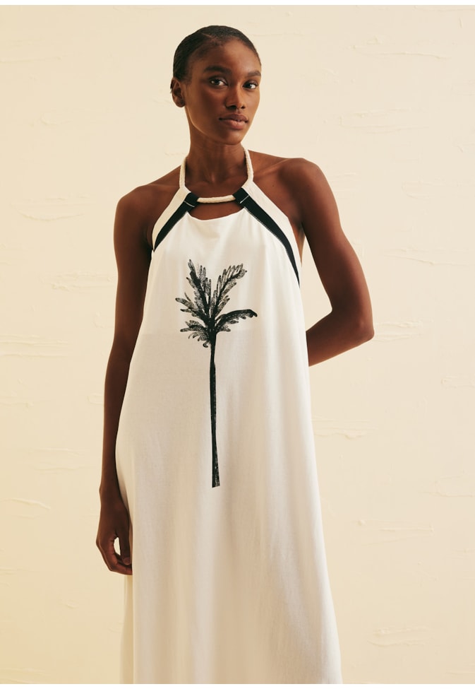 Vestido Longo Silk Coqueiro