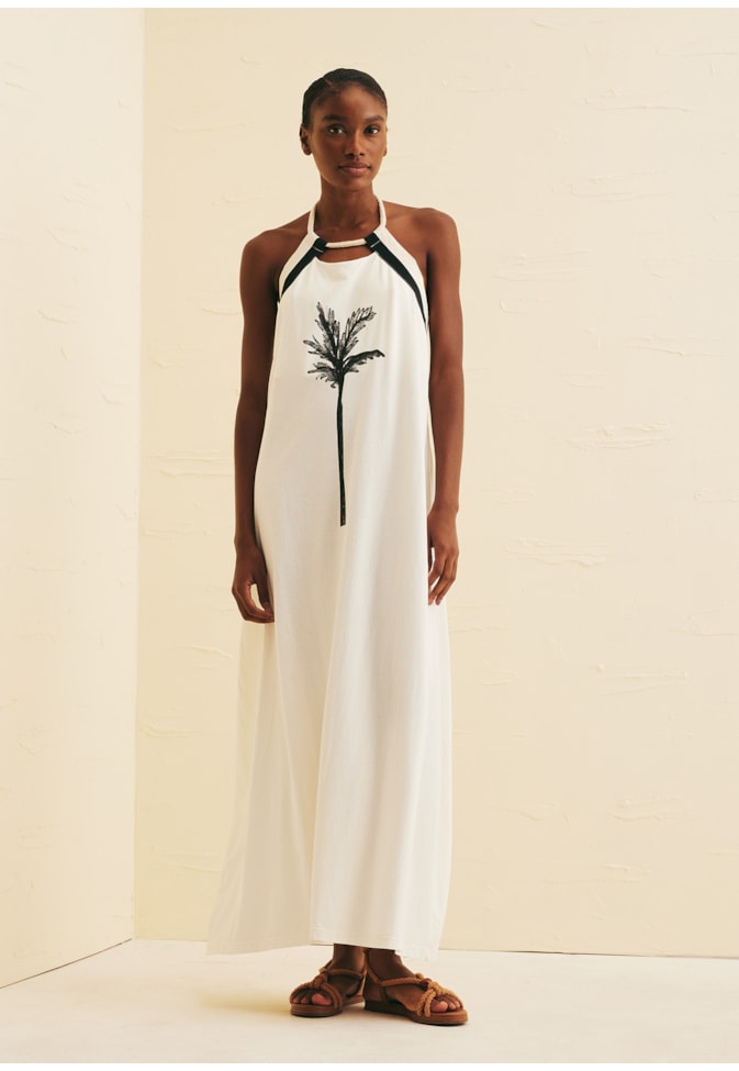 Vestido Longo Silk Coqueiro