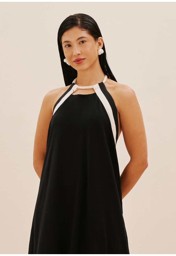 Vestido Longo Silk Flor