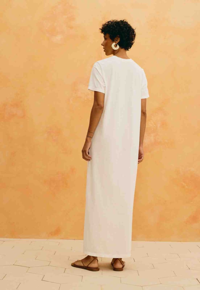 Vestido Longo Silk Lagostas