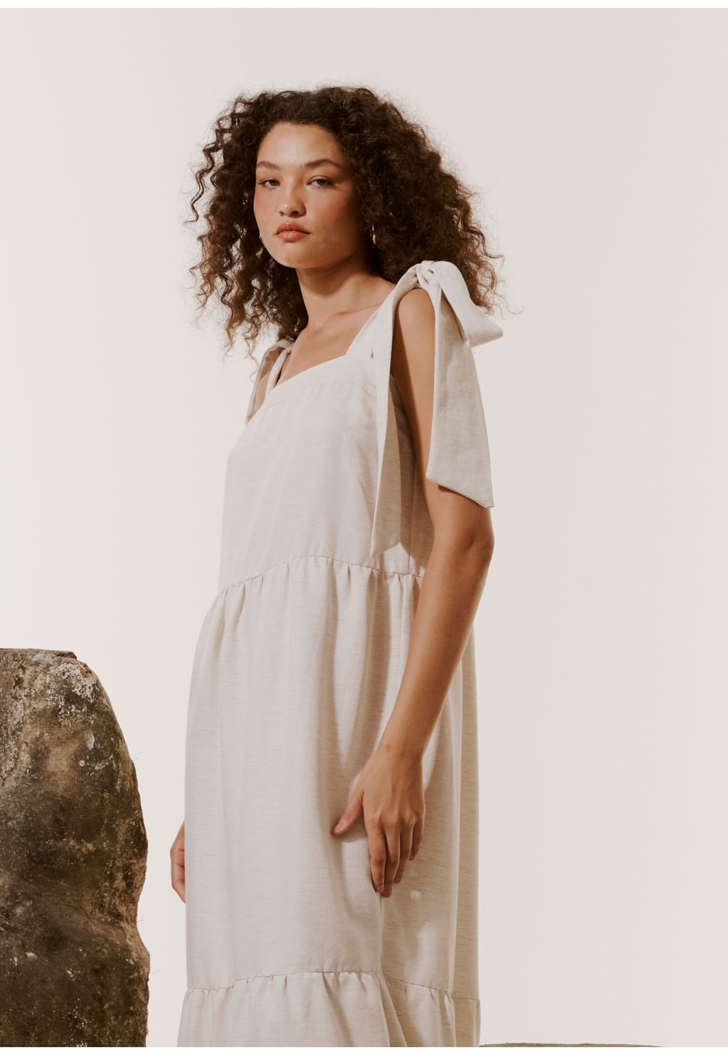 Vestido Longo Tira Ombro