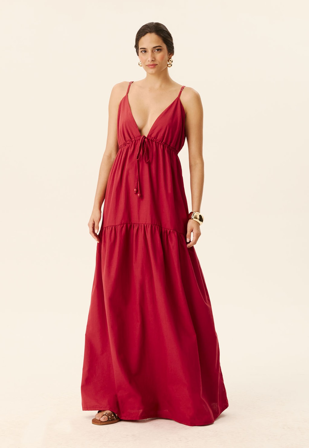 Vestido Longo Túnel Decote