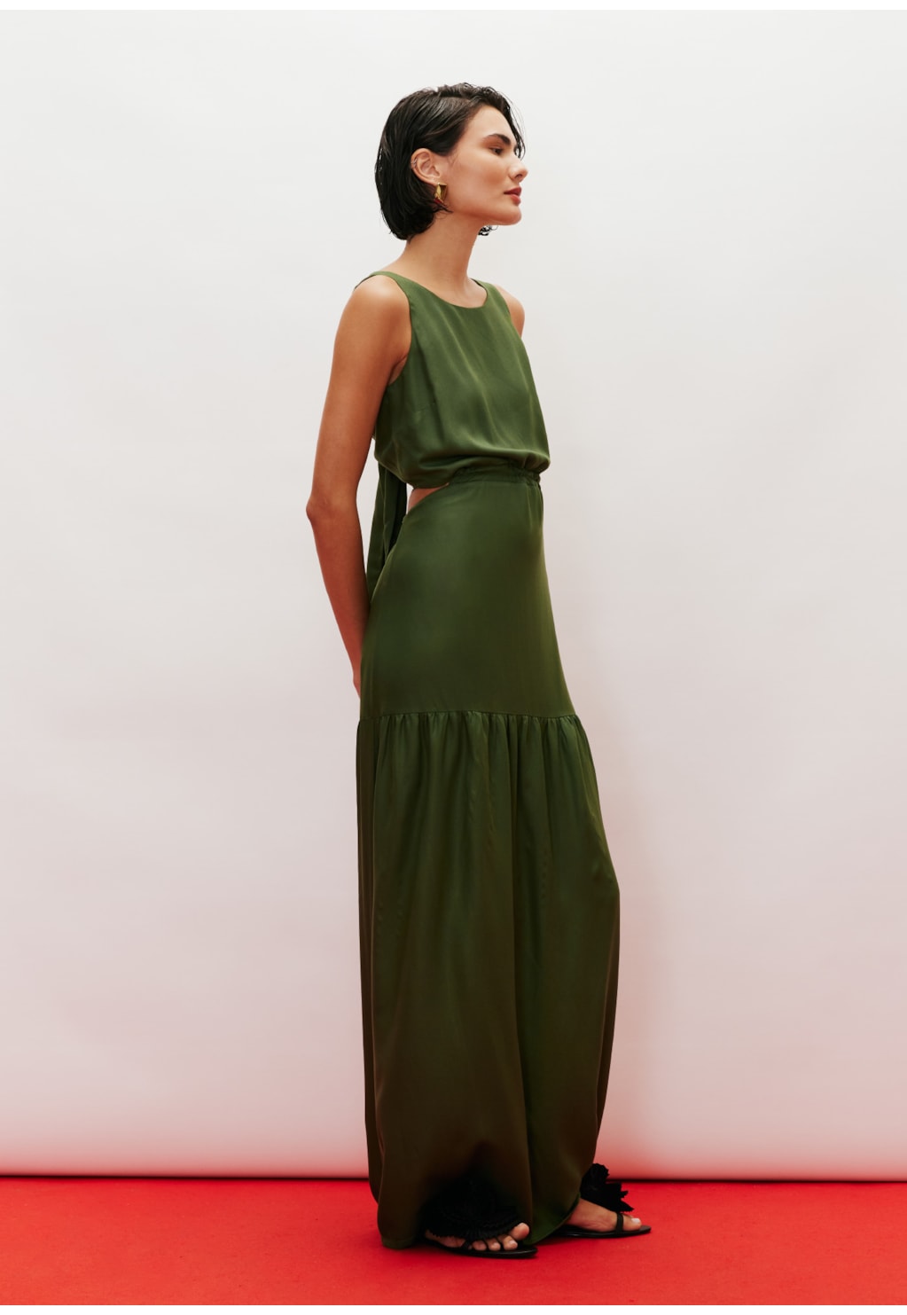 Vestido Longo Túnel Recorte