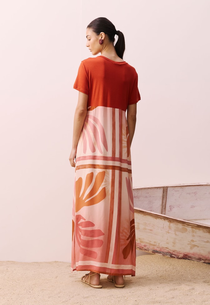 Vestido Maxi Midi Estampado Igarapés