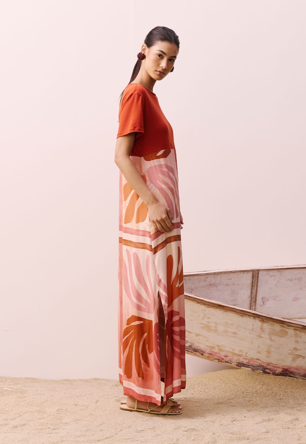 Vestido Maxi Midi Estampado Igarapés