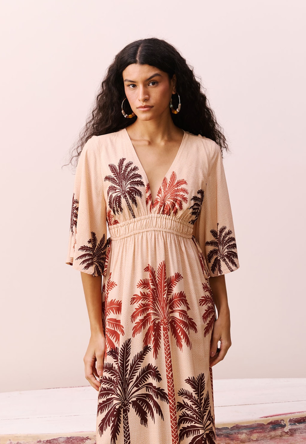 Vestido Maxi Midi Estampado Marajoara