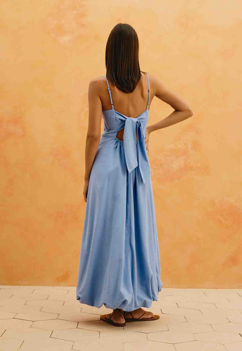 Vestido Maxi Midi Liso Balonê