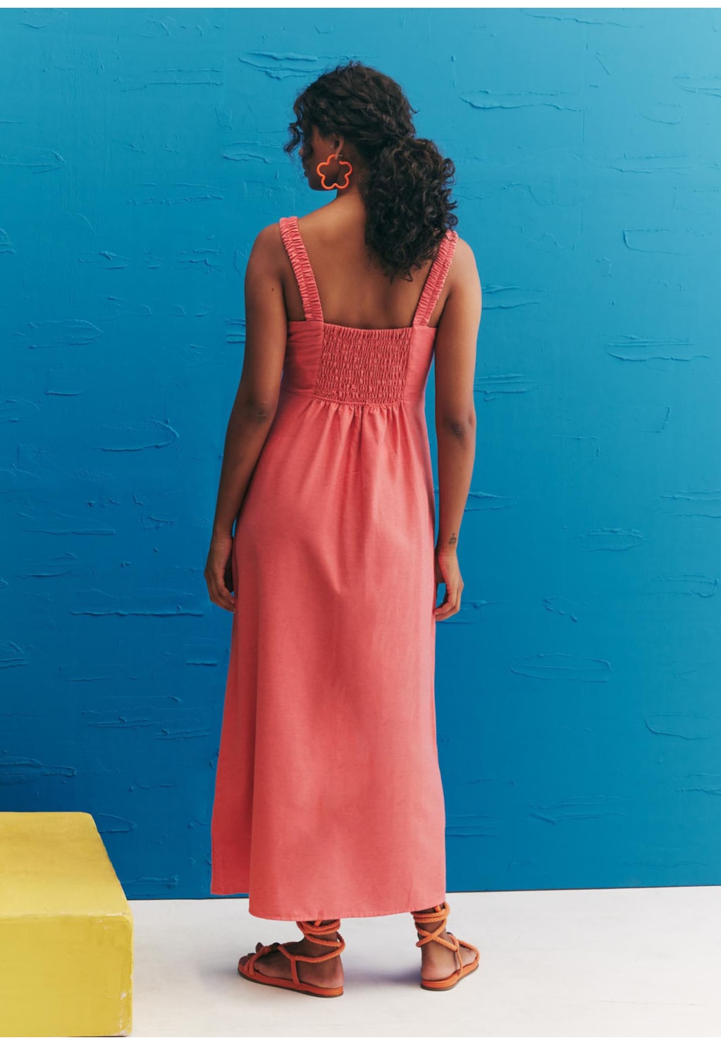 Vestido Midi Alça Elástico