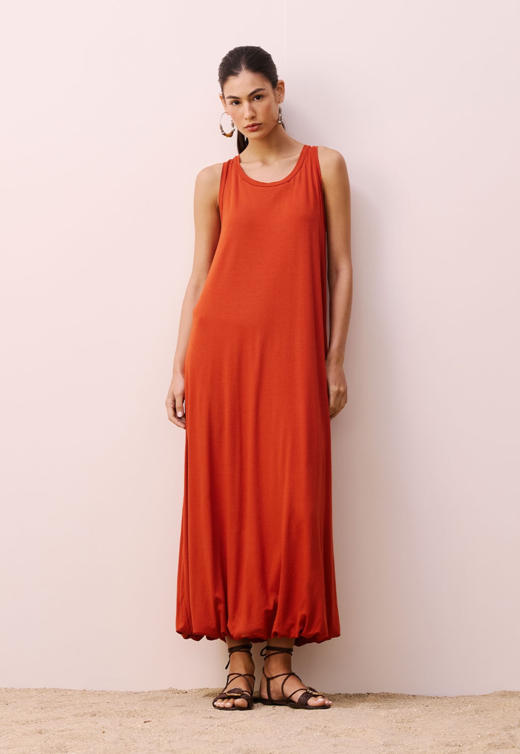 Vestido Midi Balonê Nadador