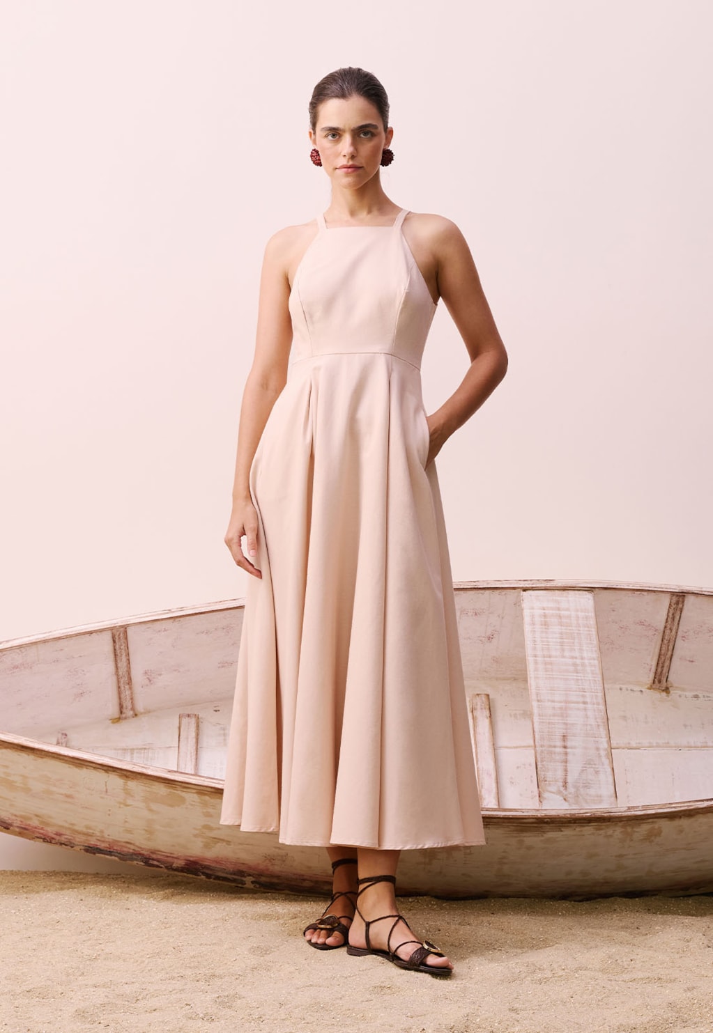 Vestido Midi Bolso
