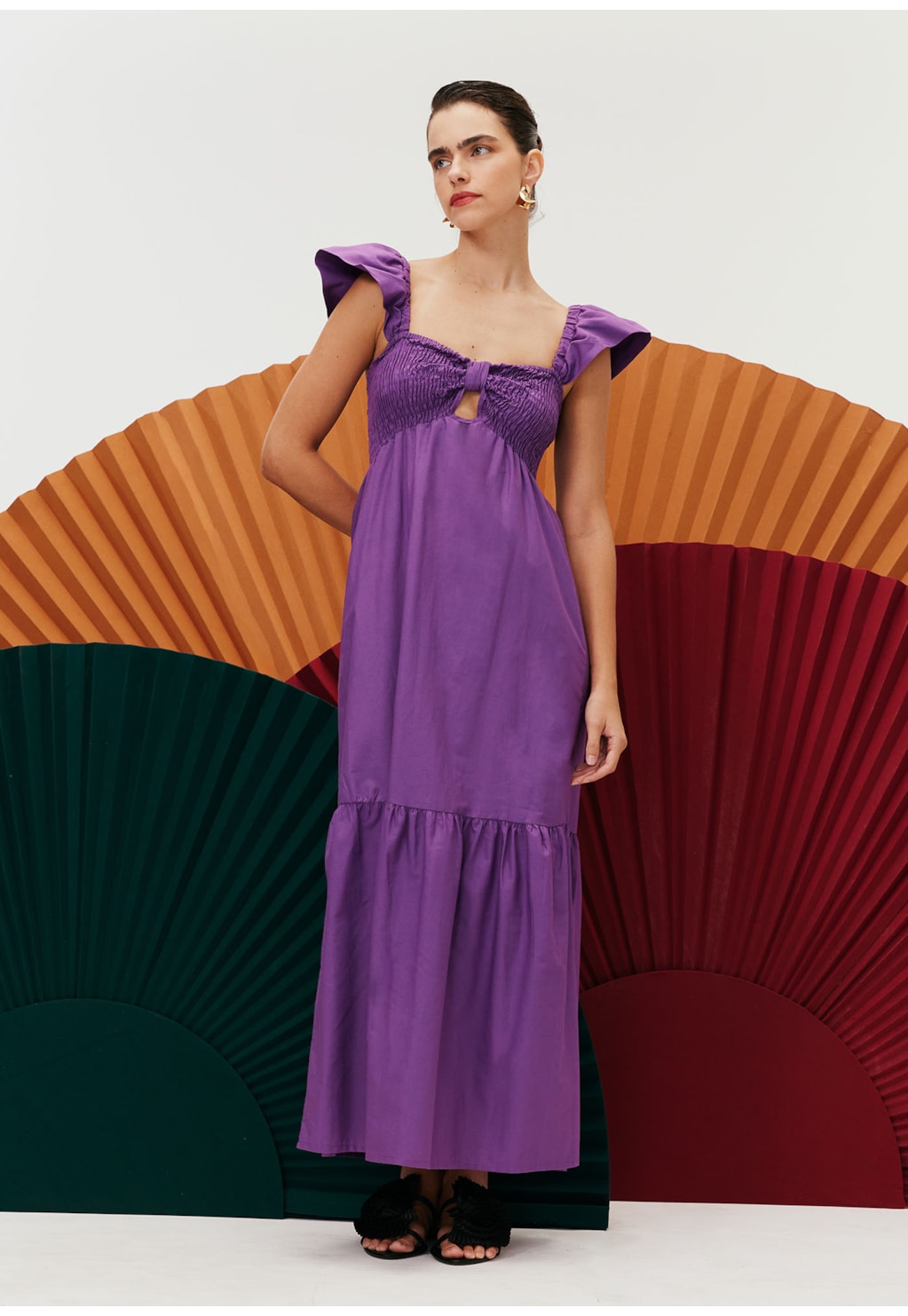 Vestido Midi Busto Lastex