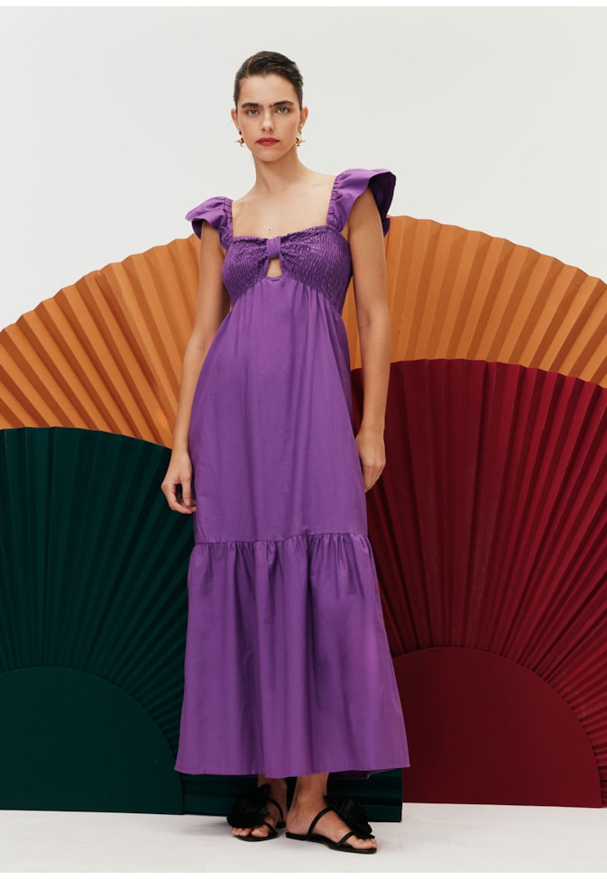 Vestido Midi Busto Lastex