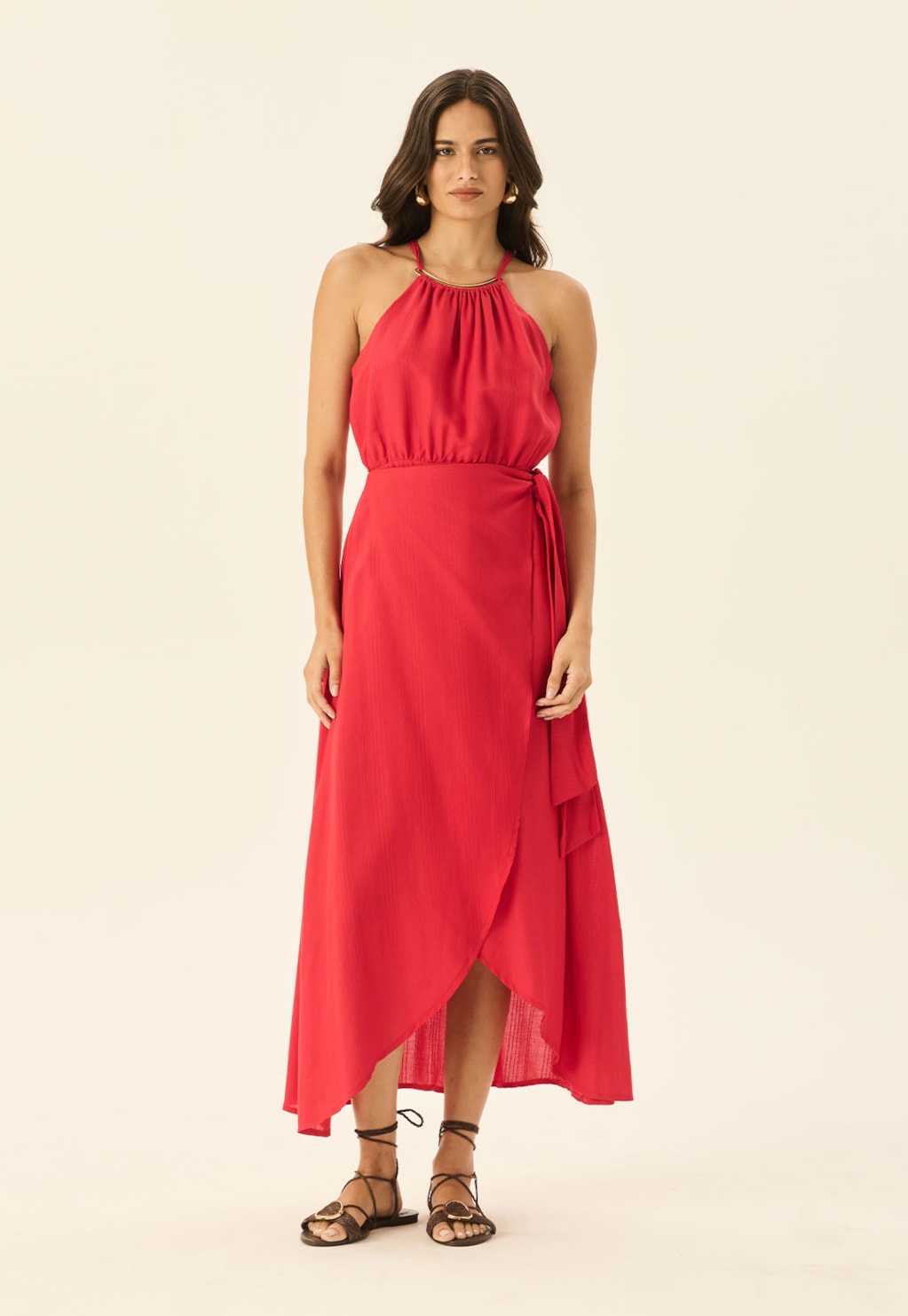 Vestido Midi Cachecouer Detalhe Aviamento