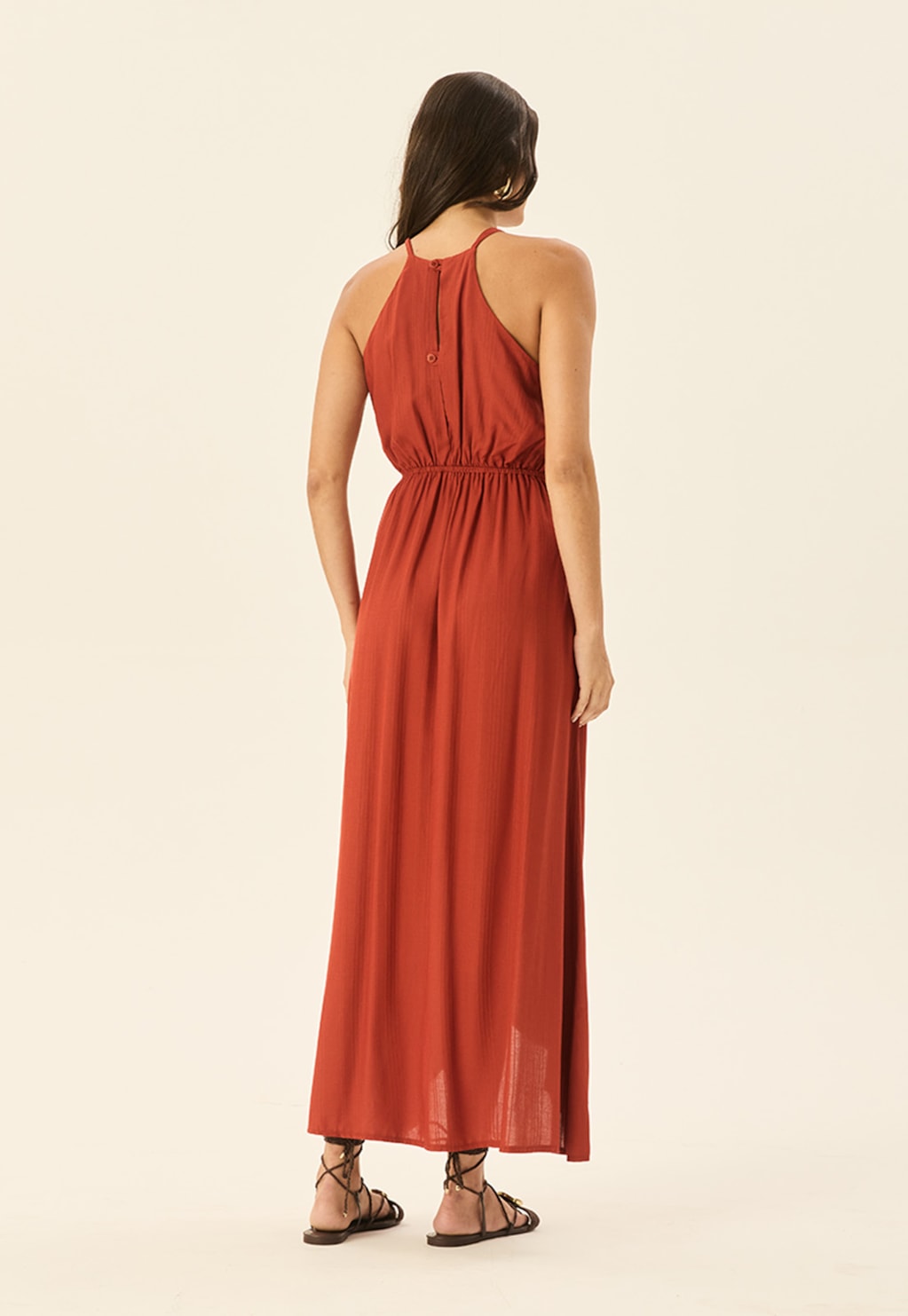 Vestido Midi Cachecouer Detalhe Aviamento