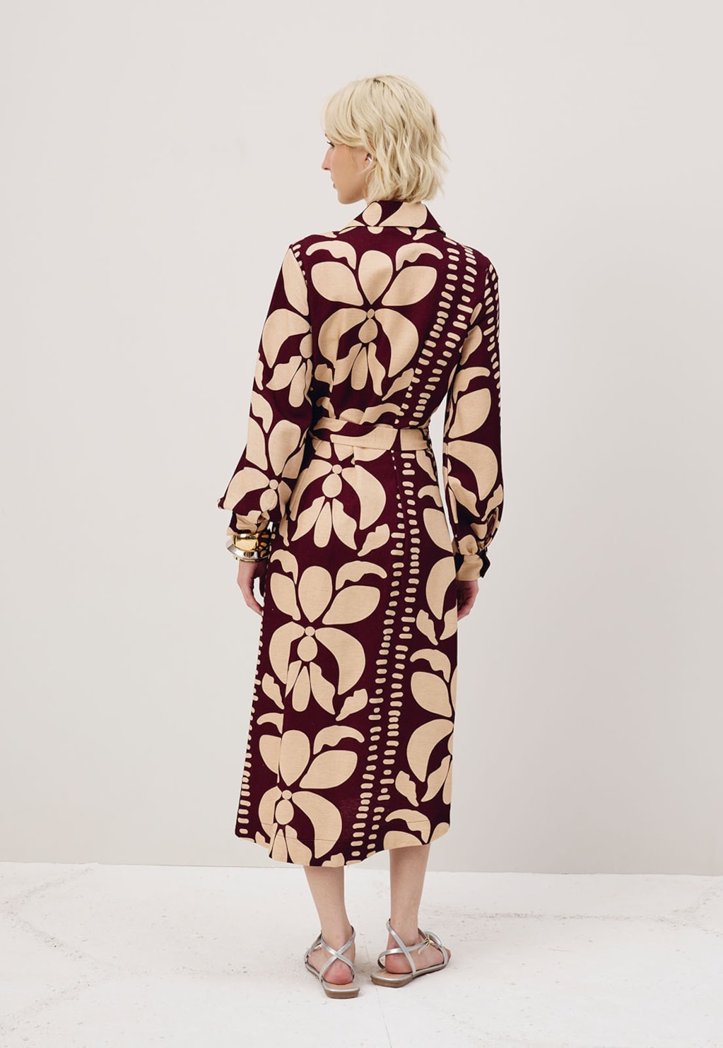 Vestido Midi Cachecour Estampado Calle