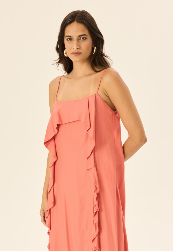 Vestido Midi Camada Pontas