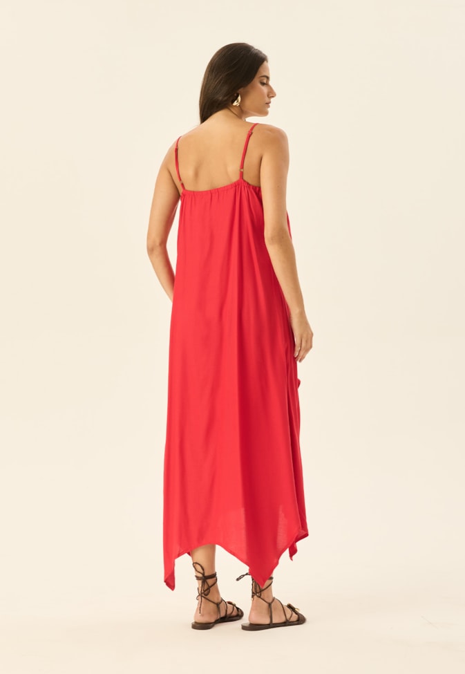 Vestido Midi Camada Pontas
