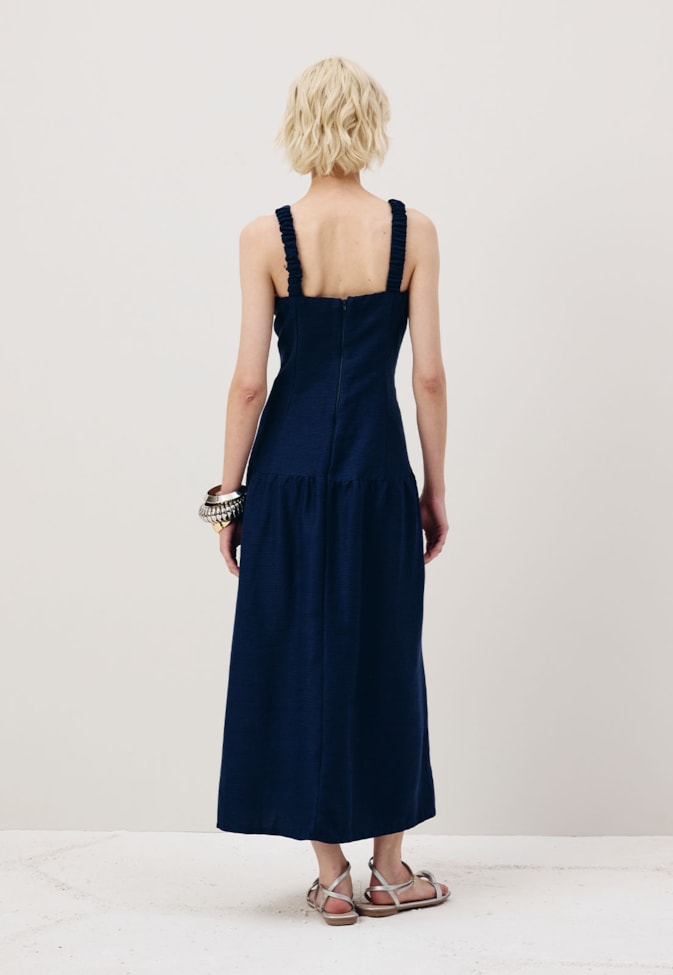 Vestido Midi Cintura Baixa