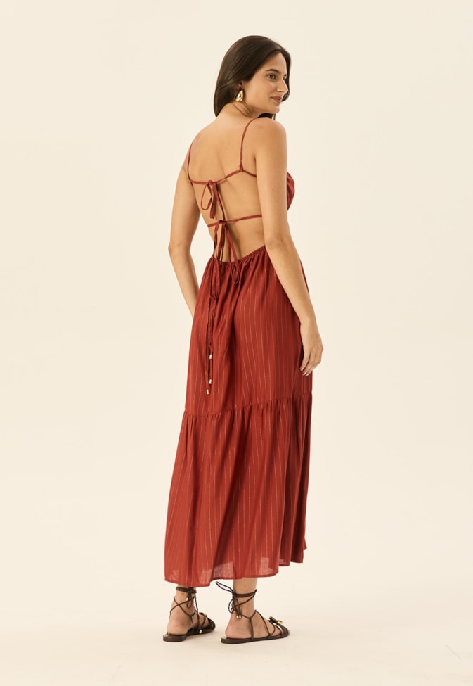 Vestido Midi Elástico Busto