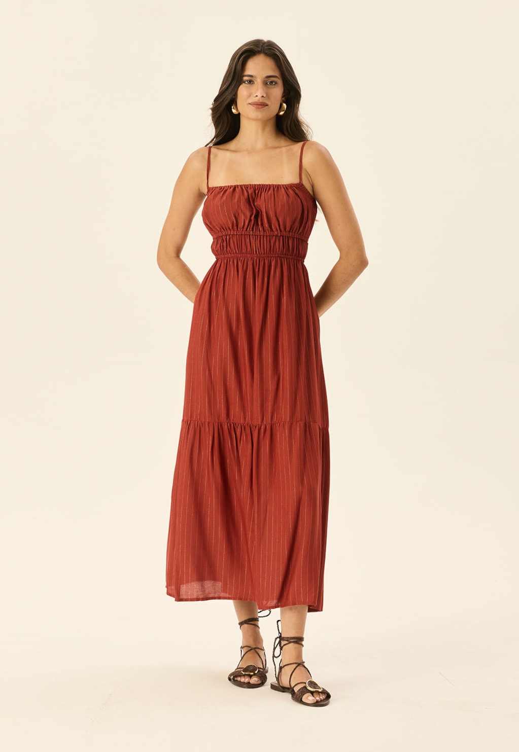 Vestido Midi Elástico Busto