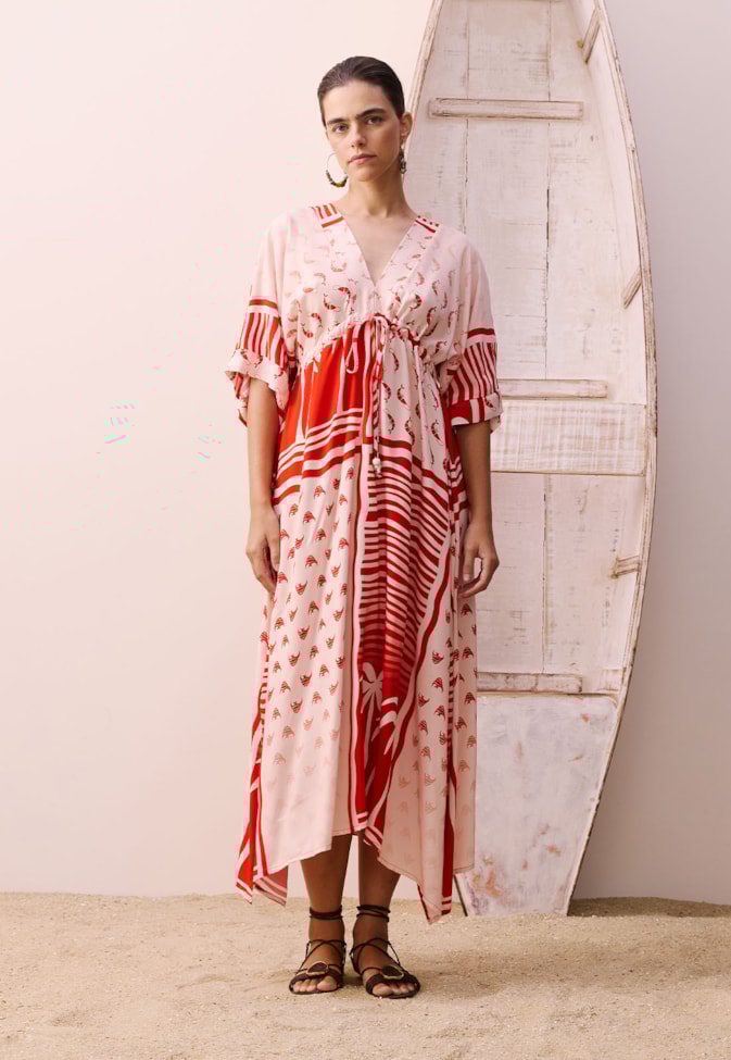 Vestido Midi Estampado Alter do Chão