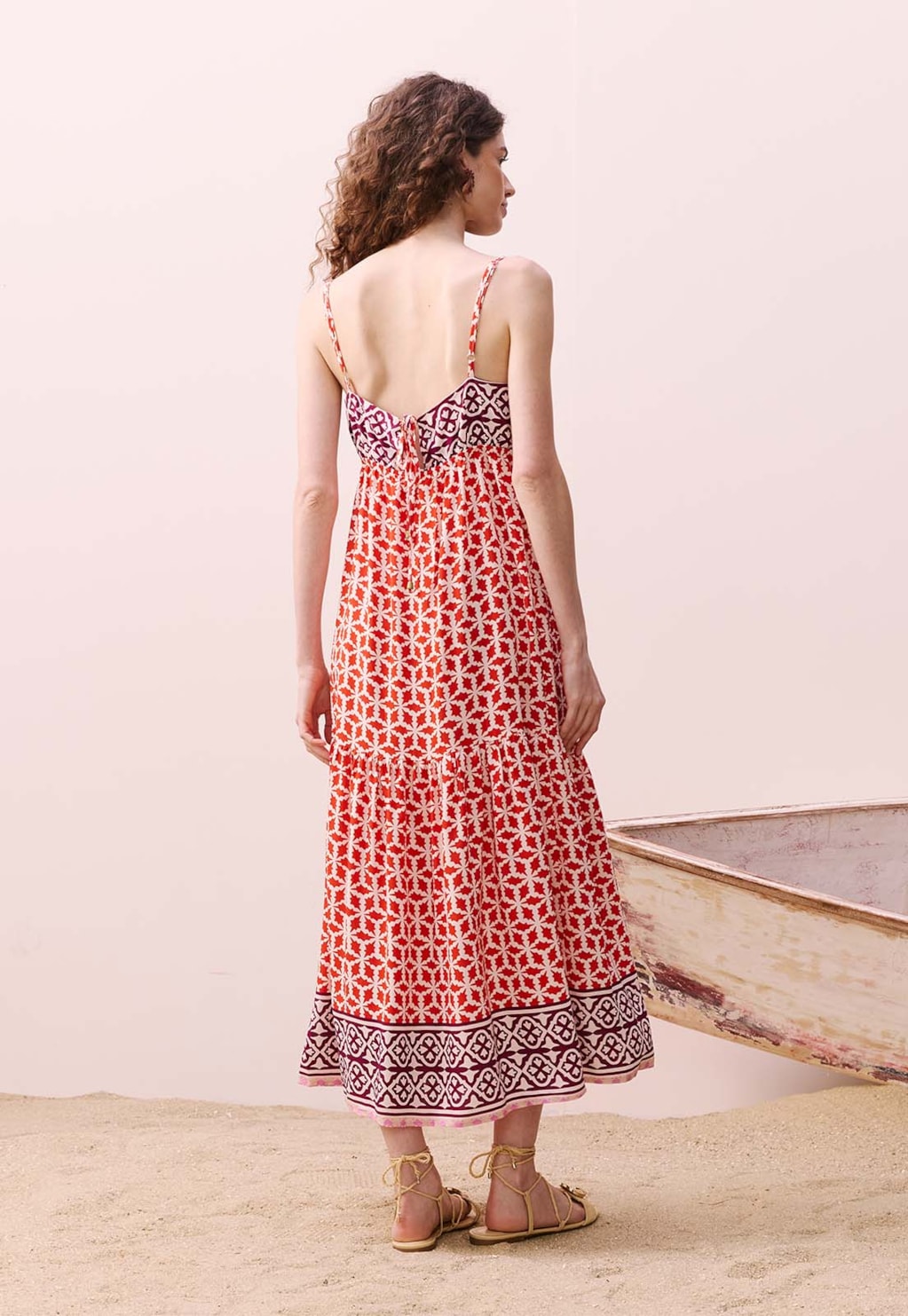 Vestido Midi Estampado Belterra