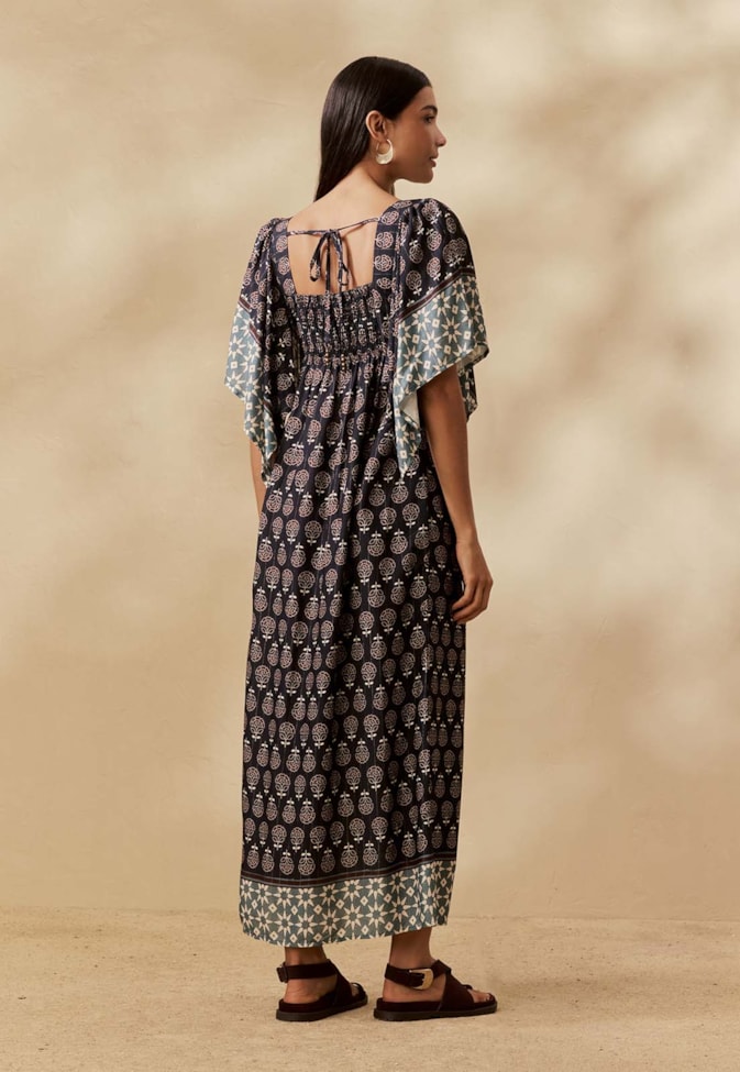 Vestido Midi Estampado Cielo Inca