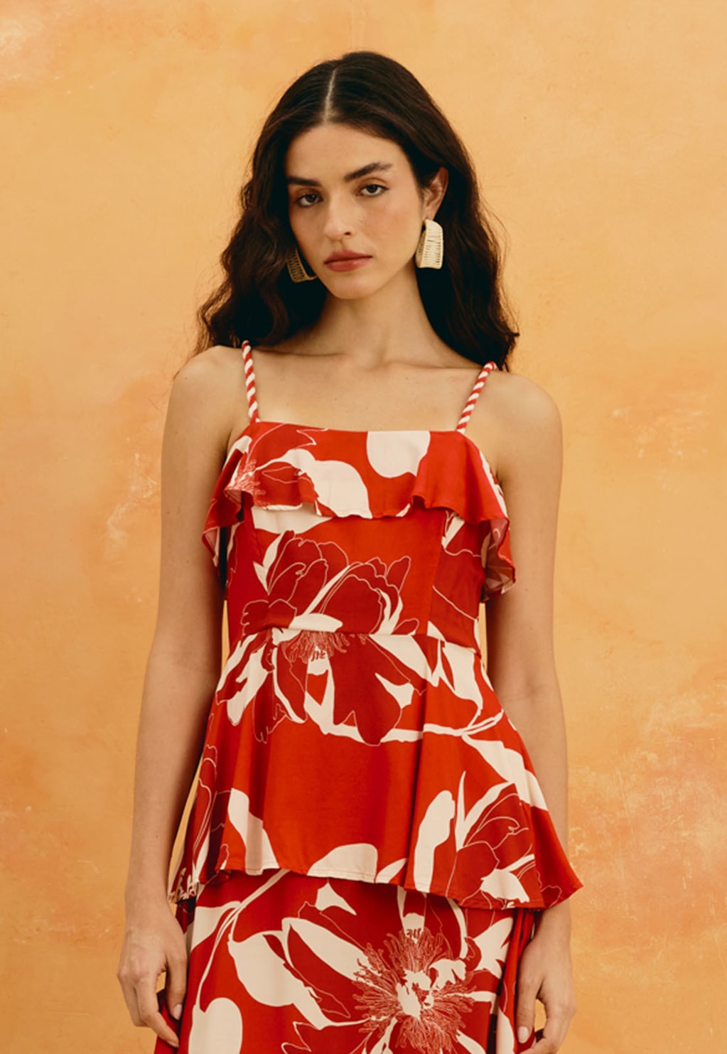 Vestido Midi Estampado Colombiana