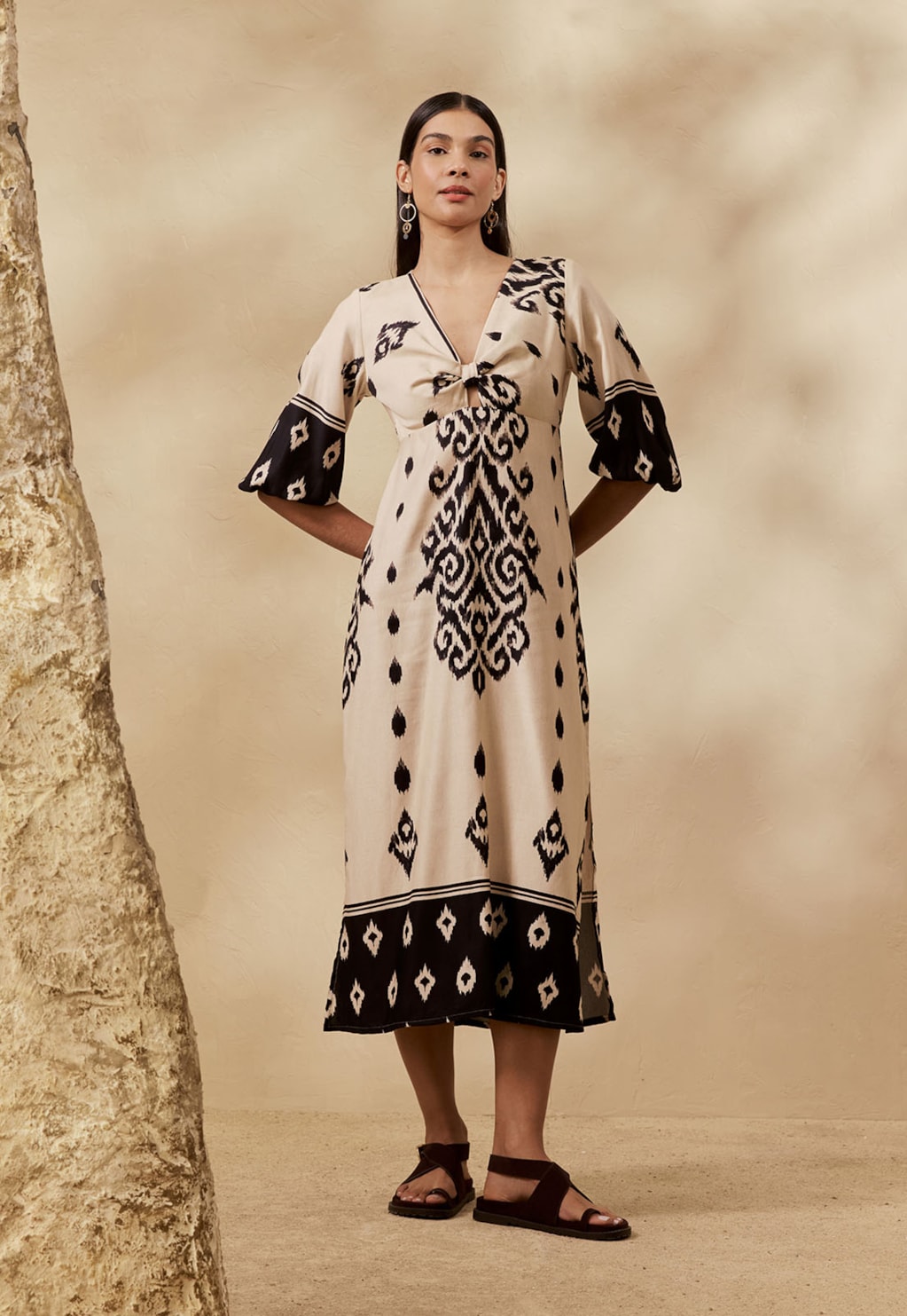 Vestido Midi Estampado La Pacha