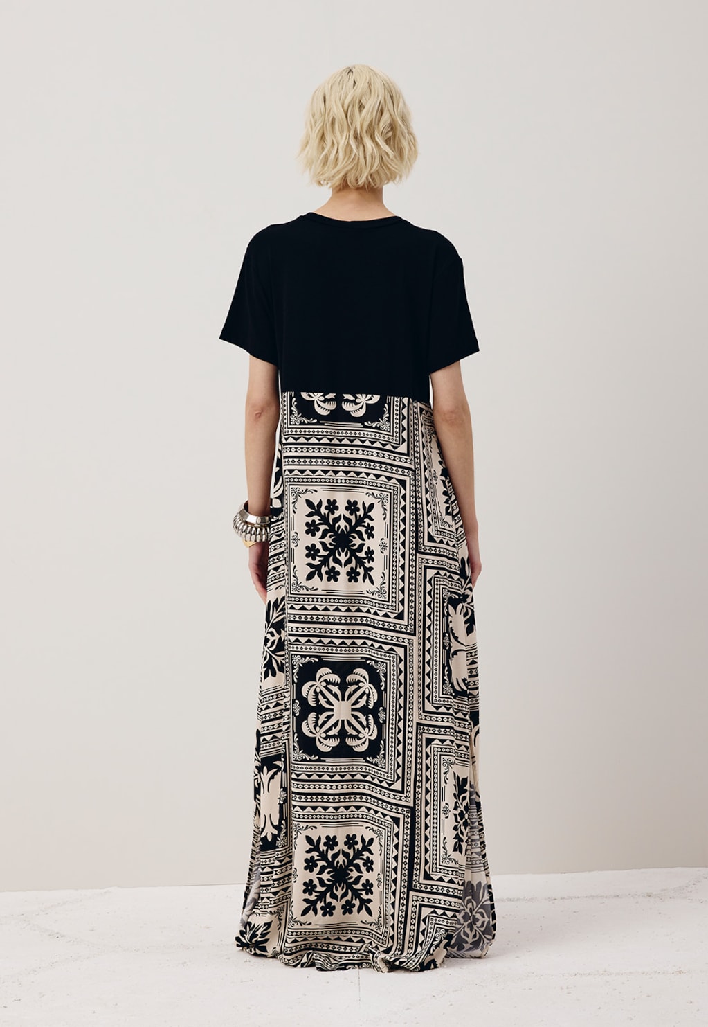 Vestido Midi Estampado Maia