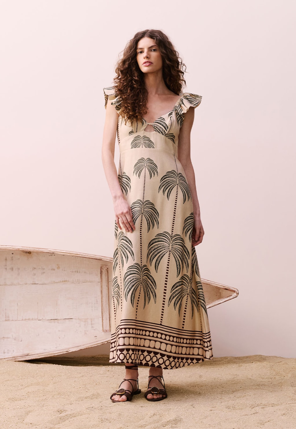 Vestido Midi Estampado Marabá