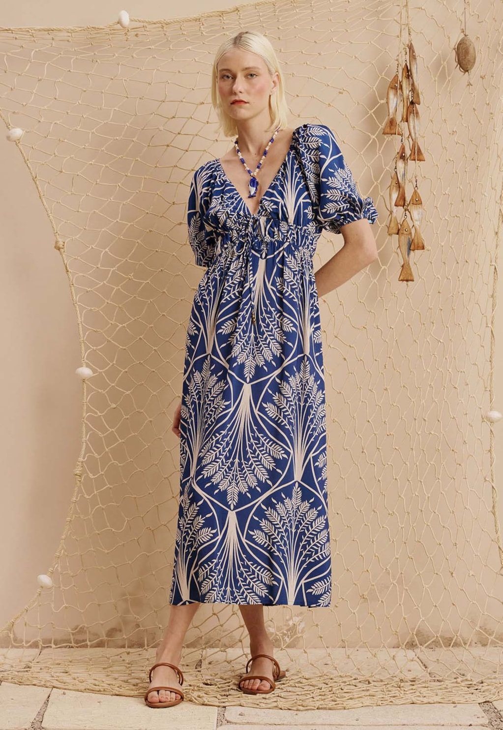 Vestido Midi Estampado Miriti