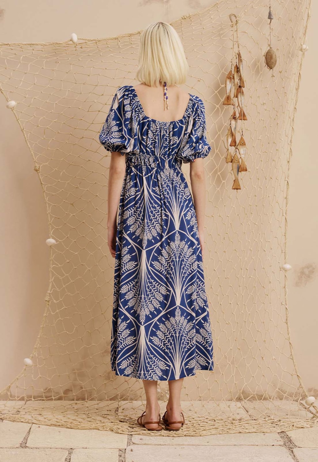 Vestido Midi Estampado Miriti