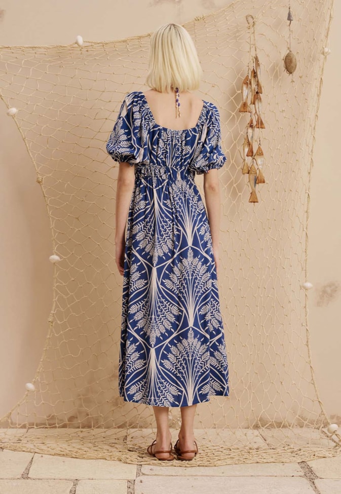 Vestido Midi Estampado Miriti