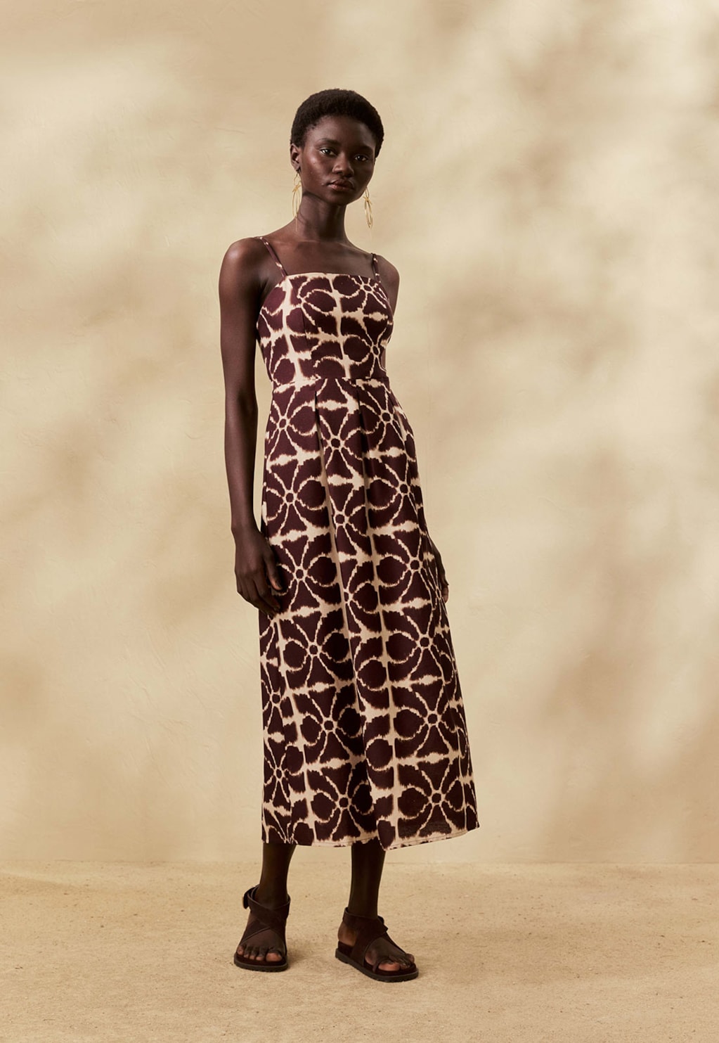 Vestido Midi Estampado Misti