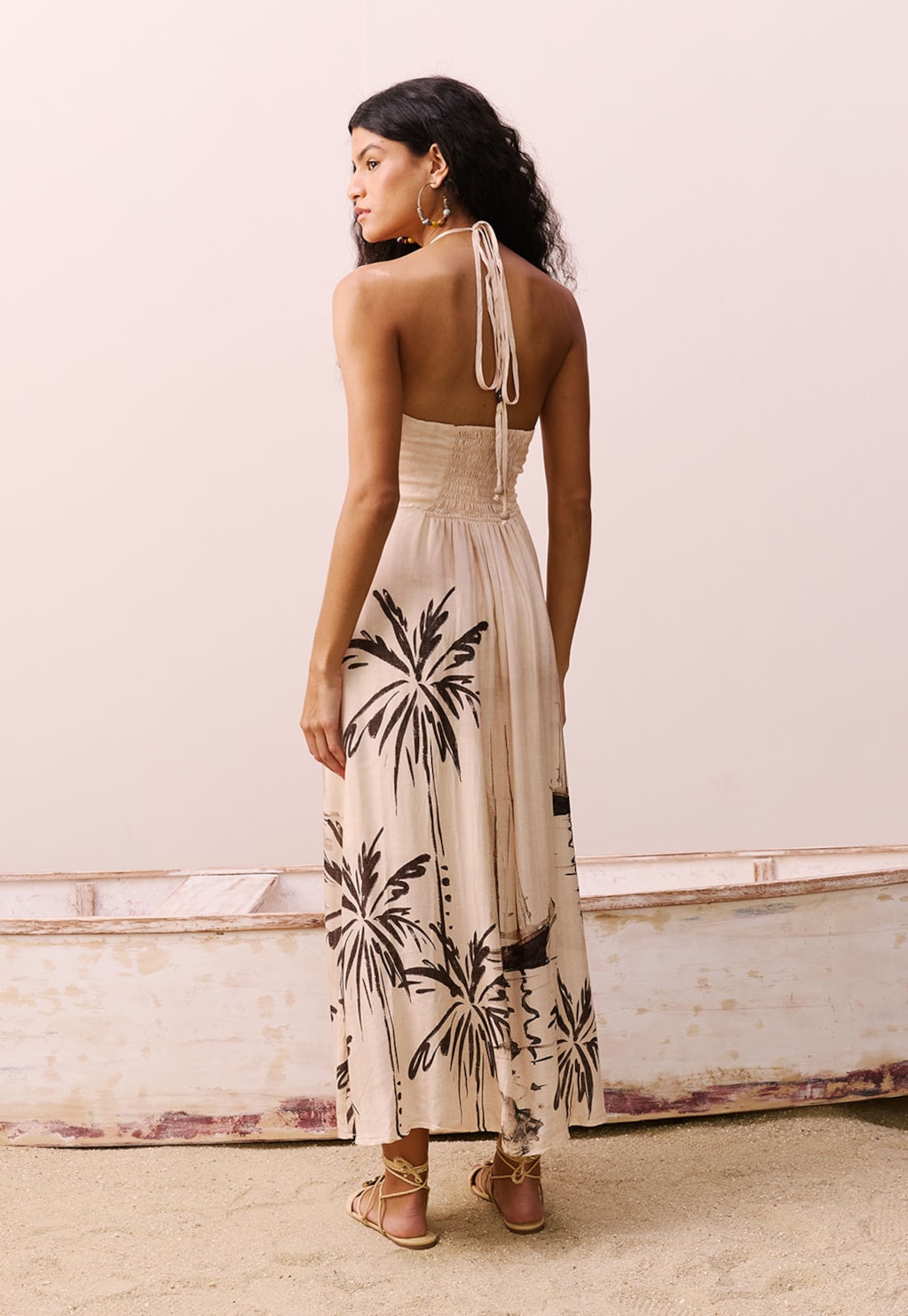 Vestido Midi Estampado Navegar