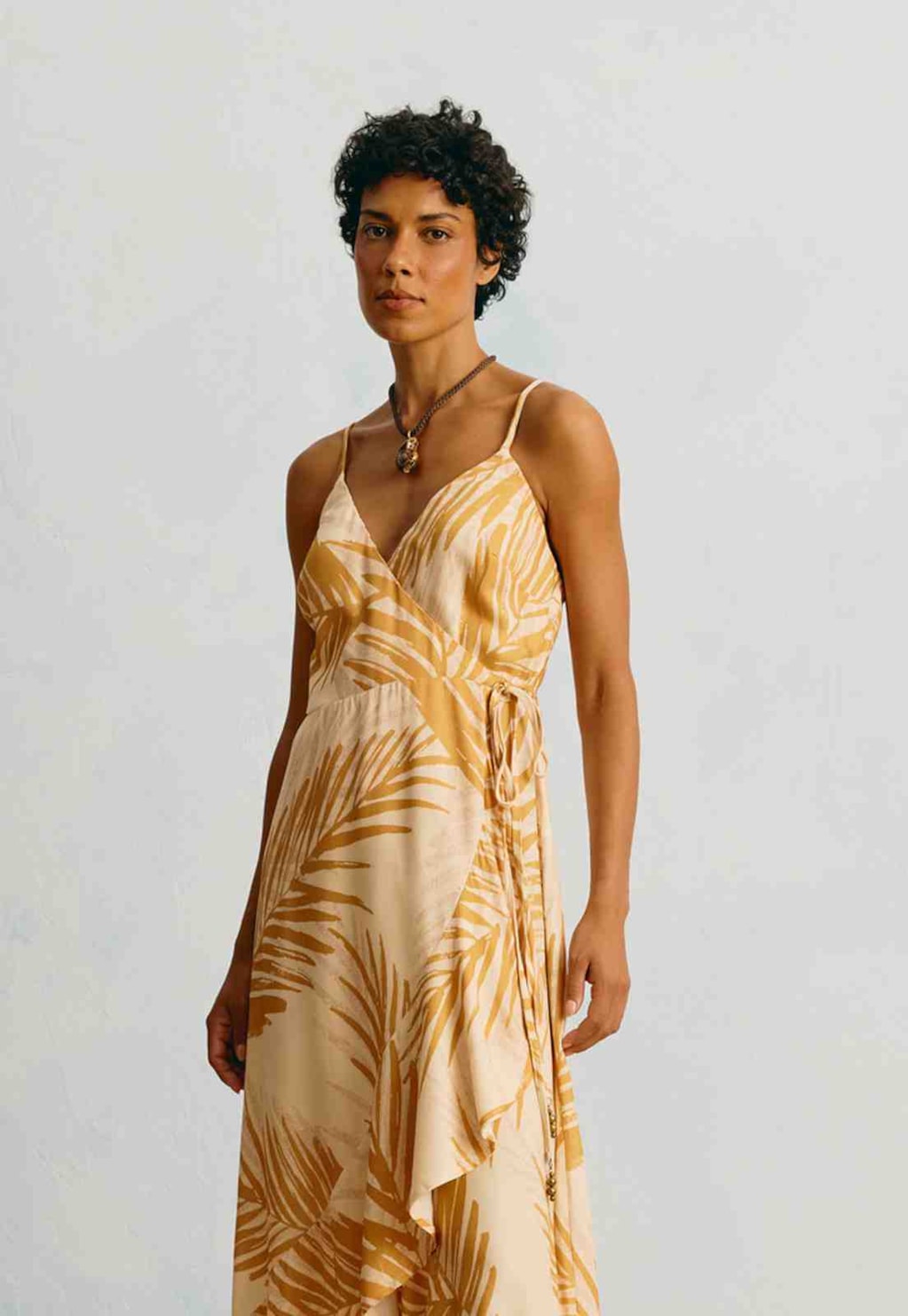 Vestido Midi Estampado Palma Colombiana