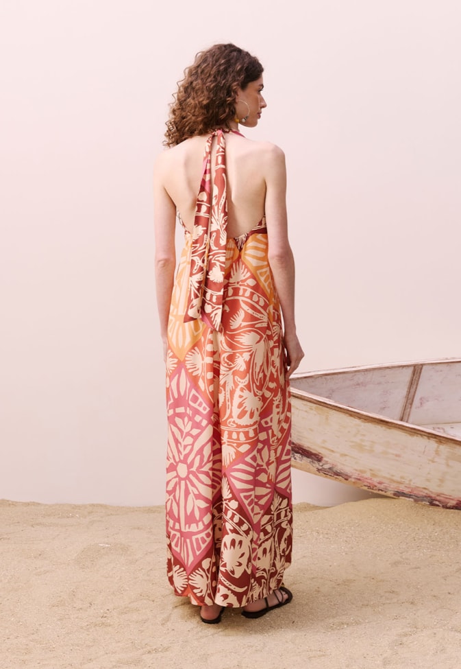 Vestido Midi Estampado Tucupi