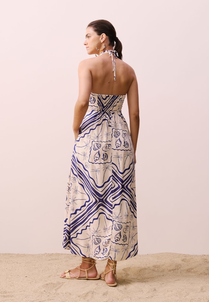 Vestido Midi Estampado Tupé