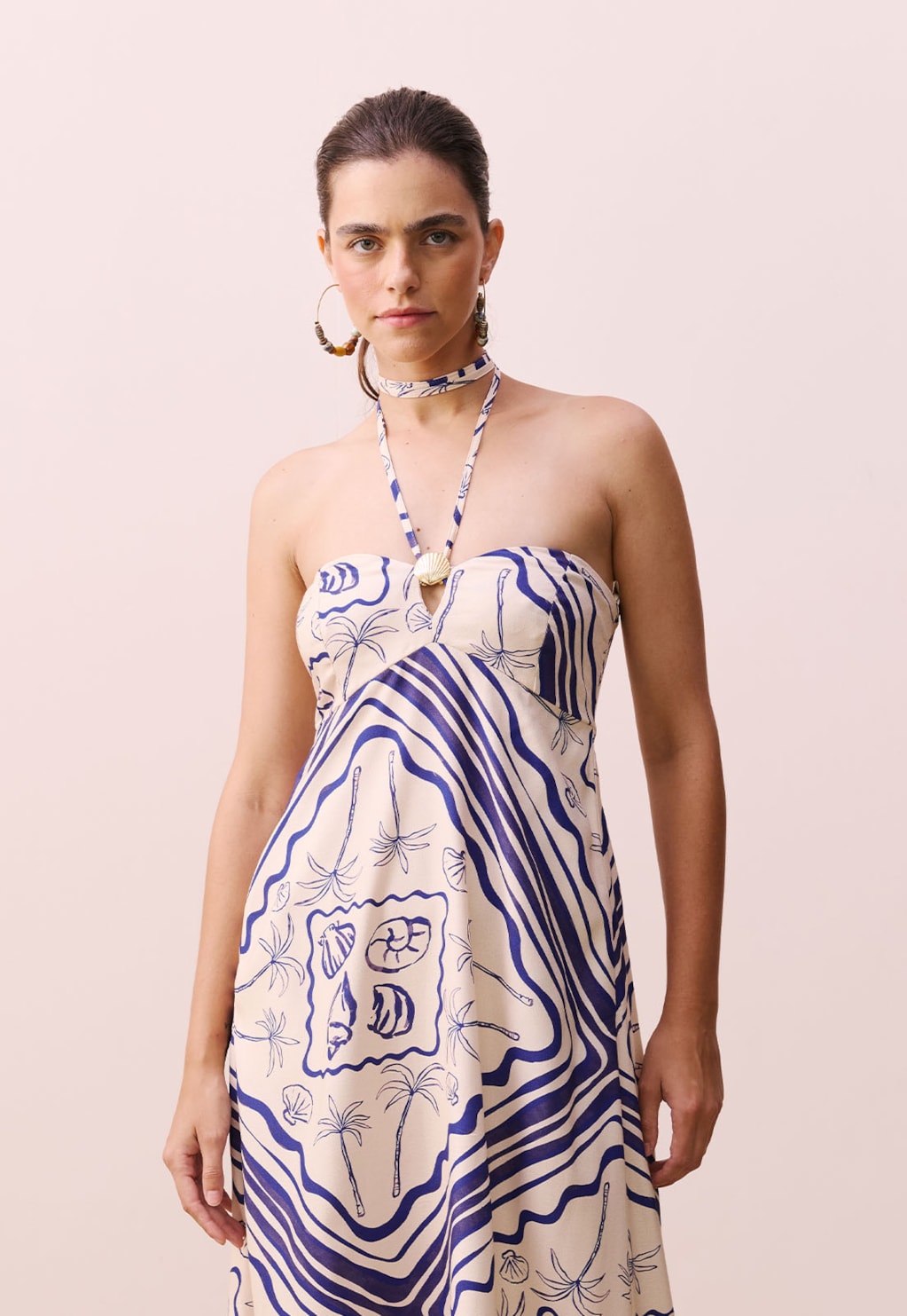 Vestido Midi Estampado Tupé