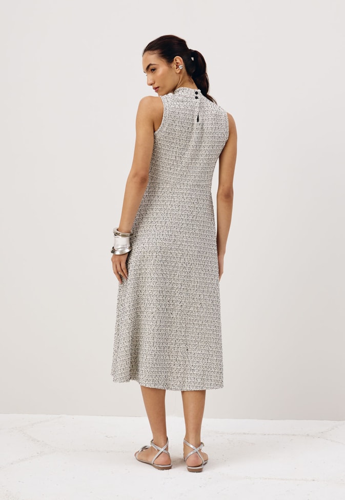 Vestido Midi Gola Alta