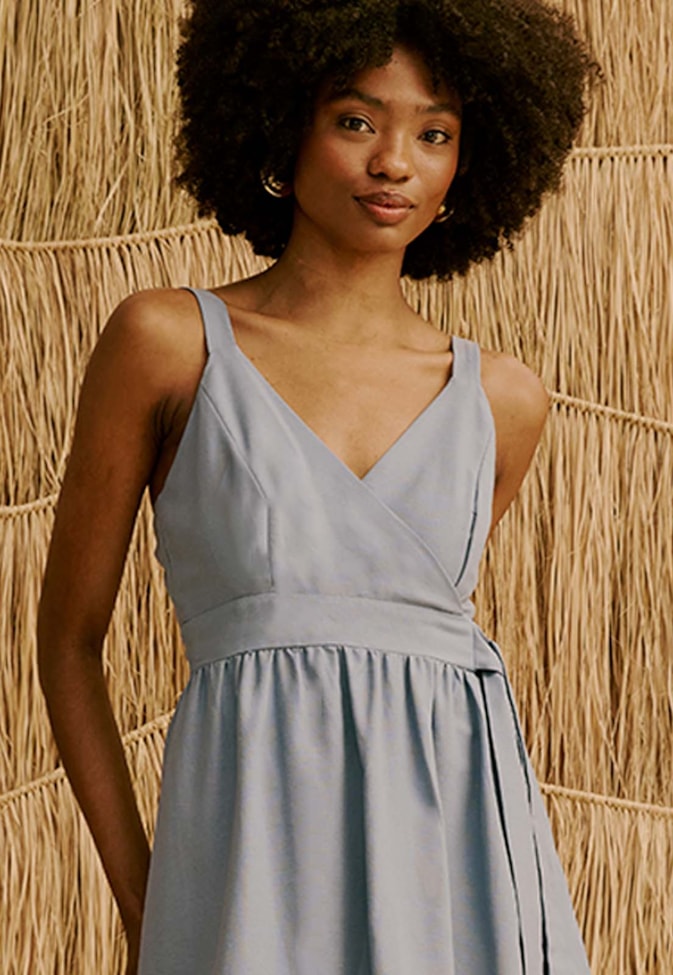 Vestido Midi Liso 