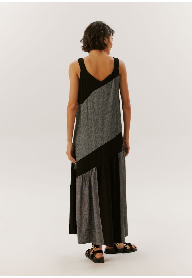 Vestido Midi Malha Alça Larga