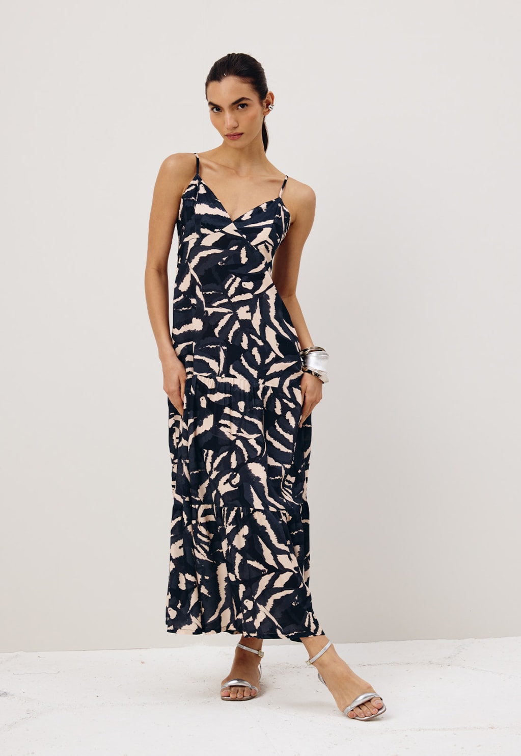 Vestido Midi Marias Estampado Pararú