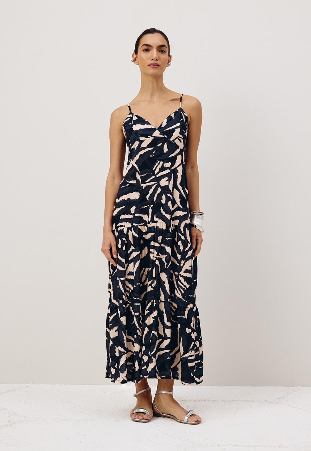 Vestido Midi Marias Estampado Pararú