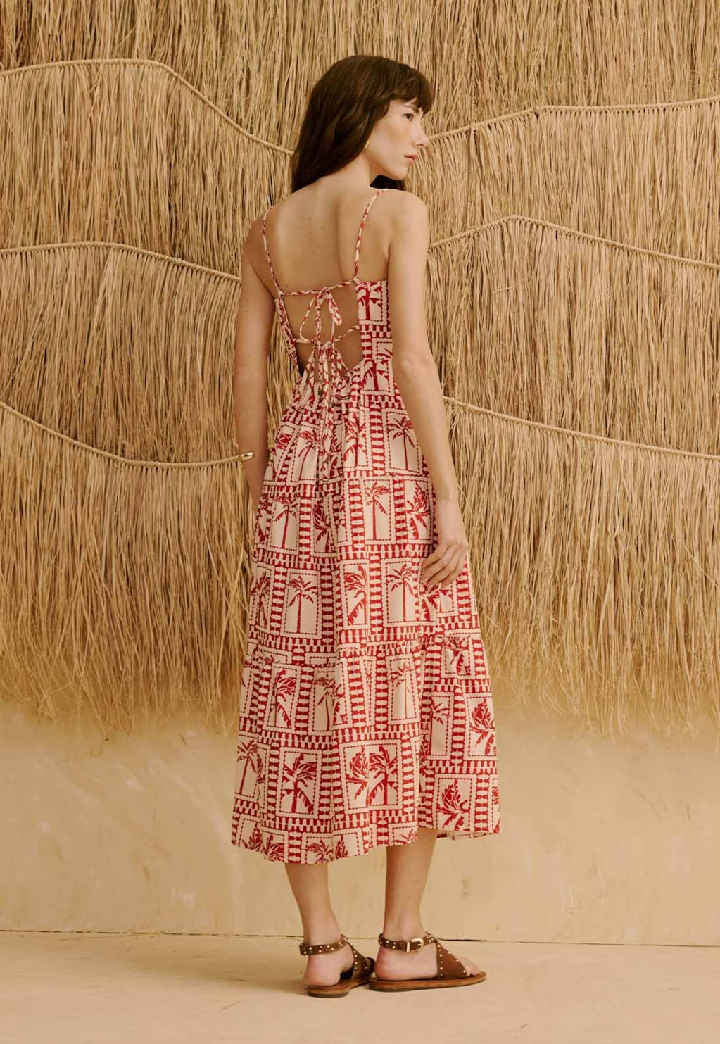 Vestido Midi Marias Estampado Yura