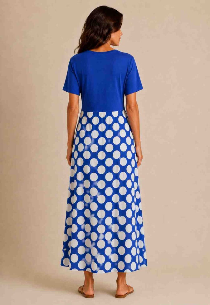 Vestido Midi Mix Estampado