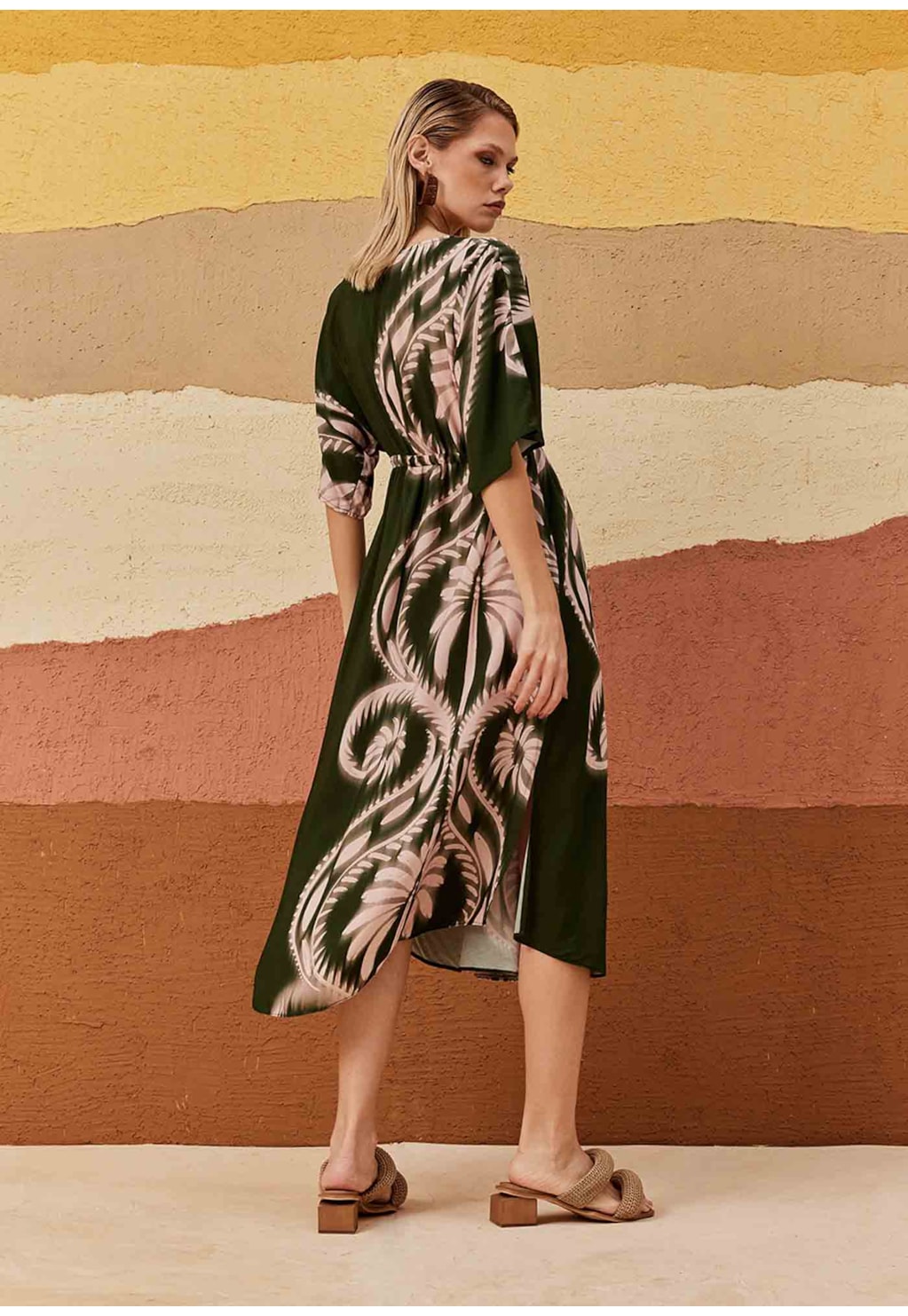 Vestido Midi Mônica Estampado Tilcara