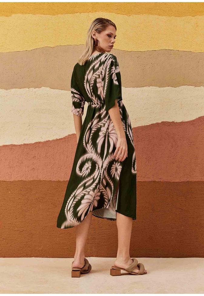 Vestido Midi Mônica Estampado Tilcara